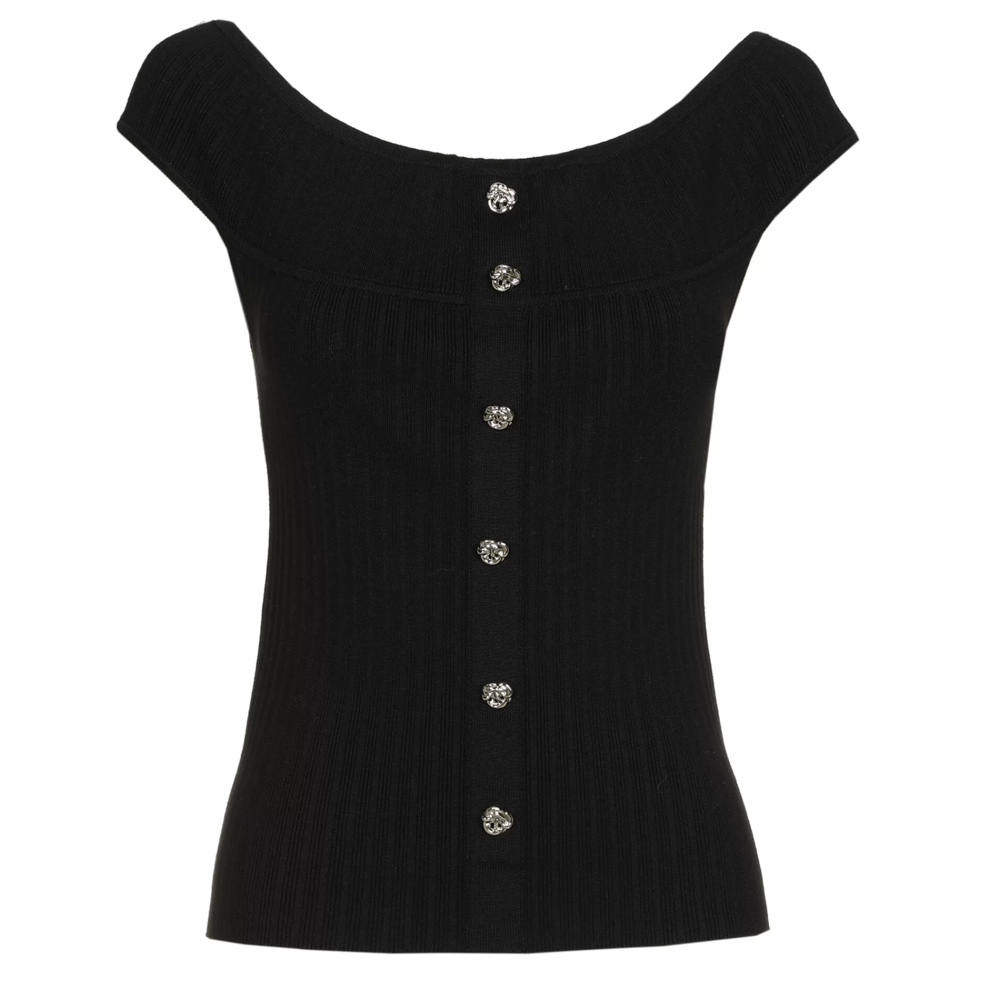Caroline Biss Pulls*1242-10 / Aansluitende Geklede Top Met Stretch