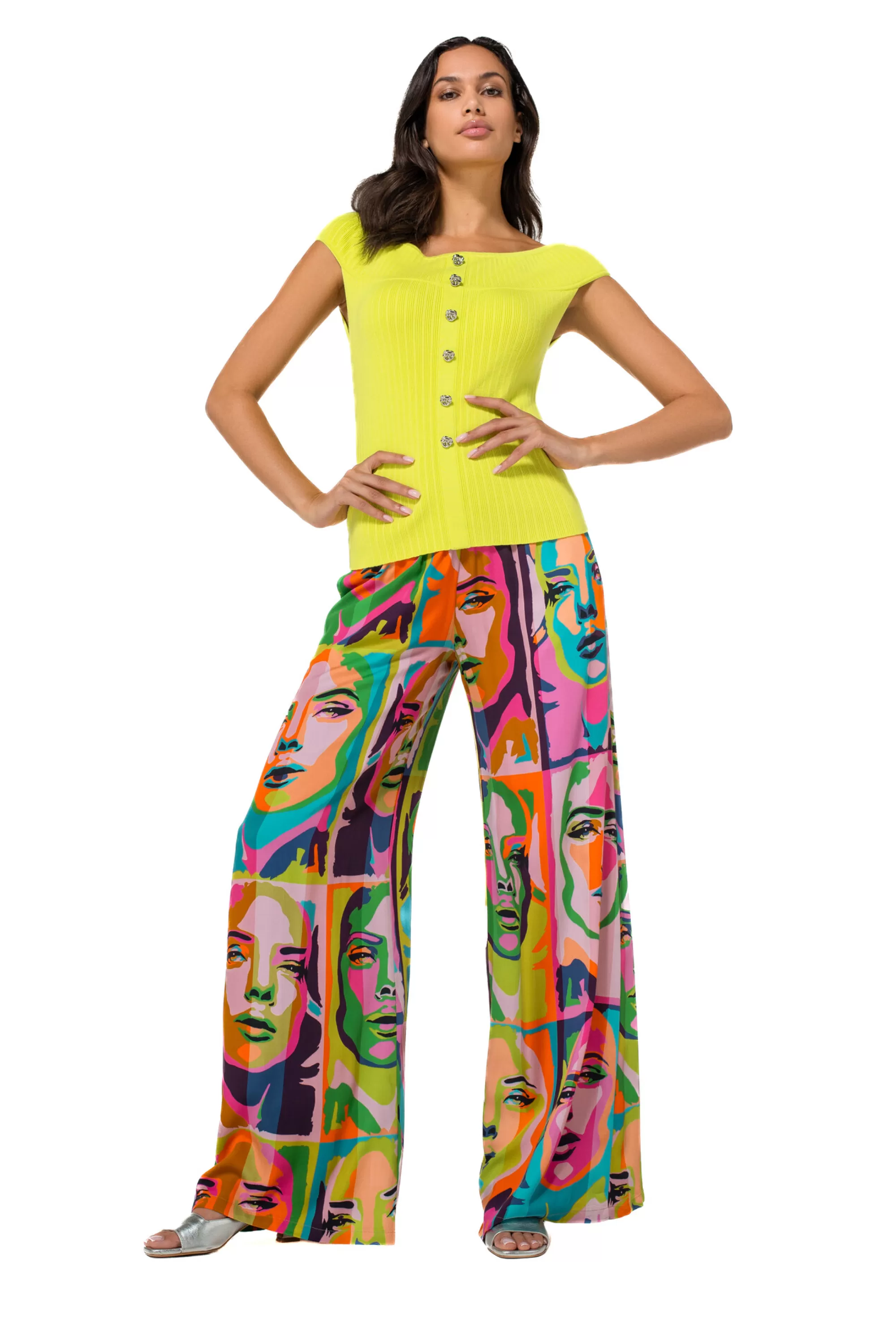 Caroline Biss Pulls*1242-80 / Aansluitende Geklede Top Met Stretch