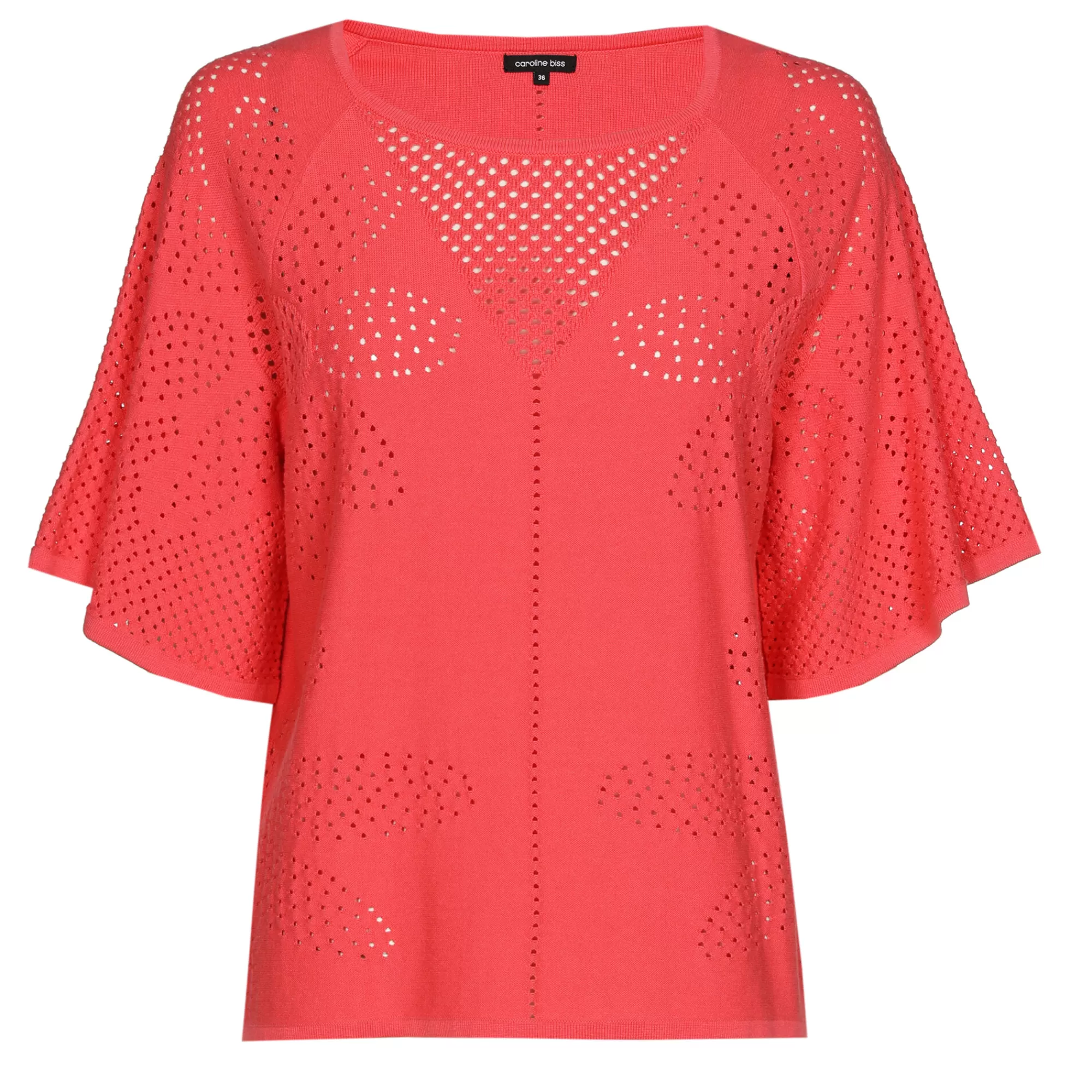 Caroline Biss Pulls*1249-72 / Fijn Gebreide Pull Met Bloemeffect
