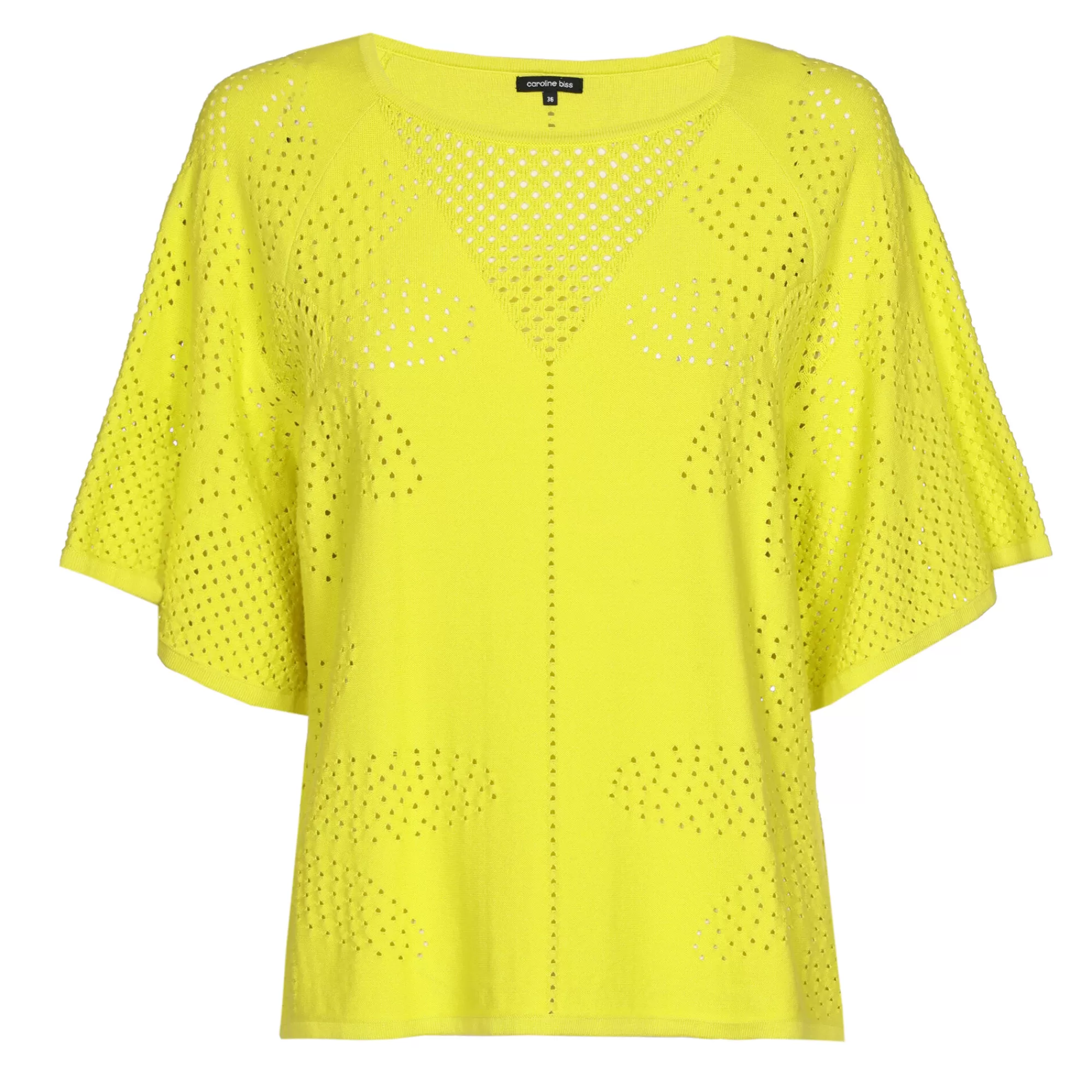 Caroline Biss Pulls*1249-80 / Fijn Gebreide Pull Met Bloemeffect