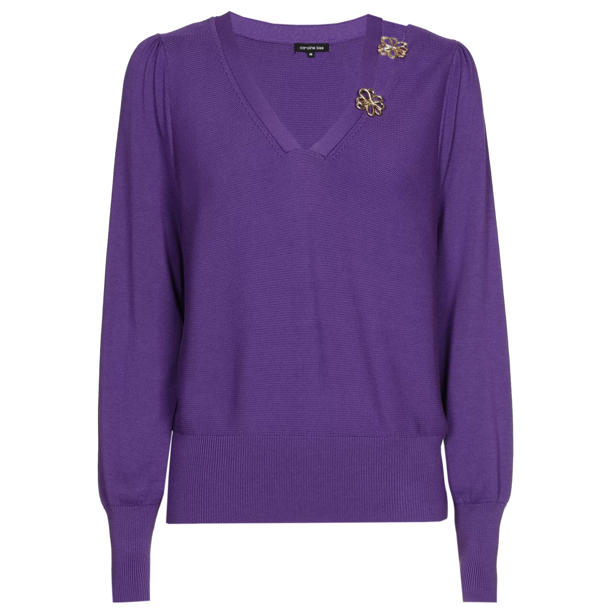 Caroline Biss Pulls*1259-45 / Fijn Gebreide Elegante Pull 2 Styles