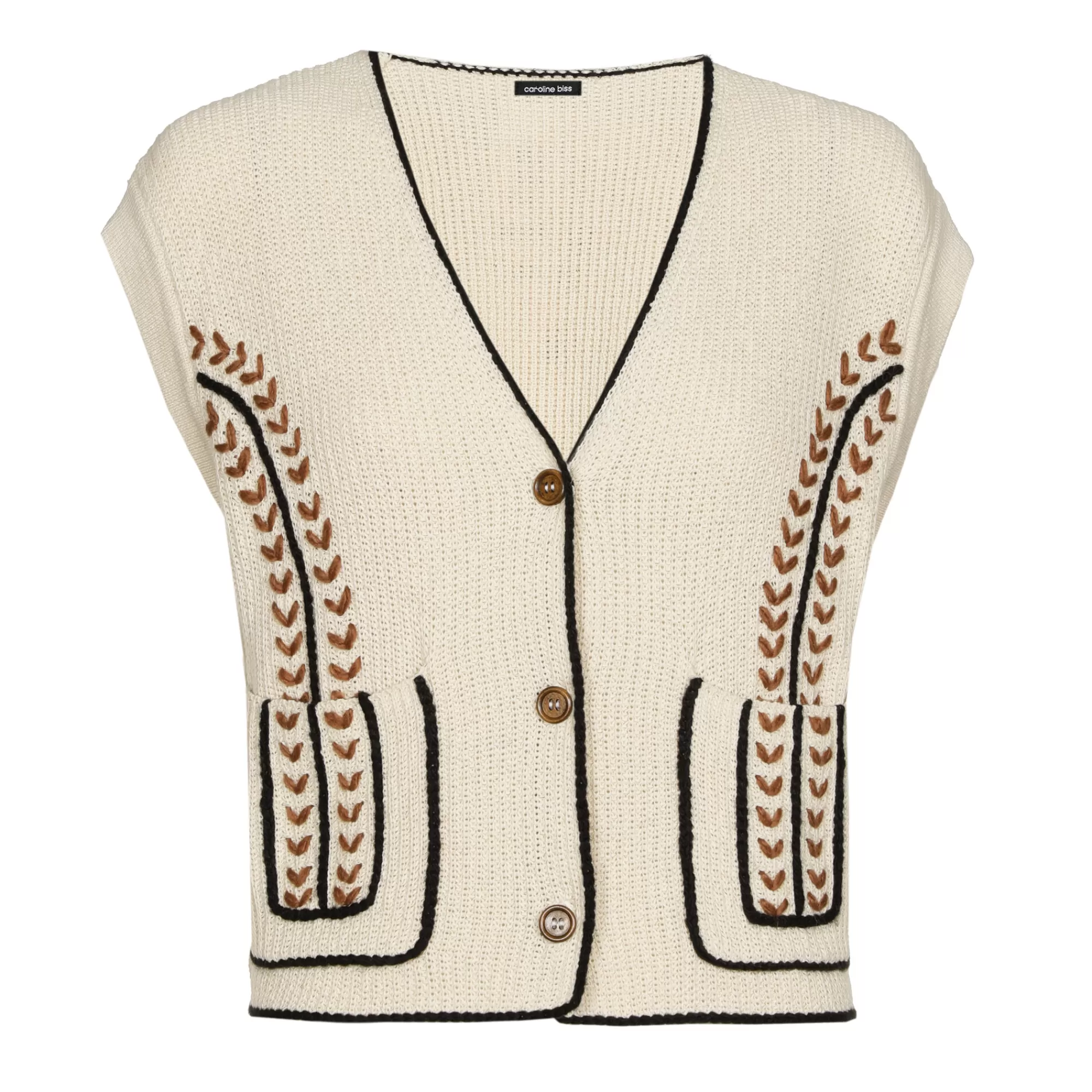 Caroline Biss Pulls*1287-39 / Debardeur Pull In Katoen