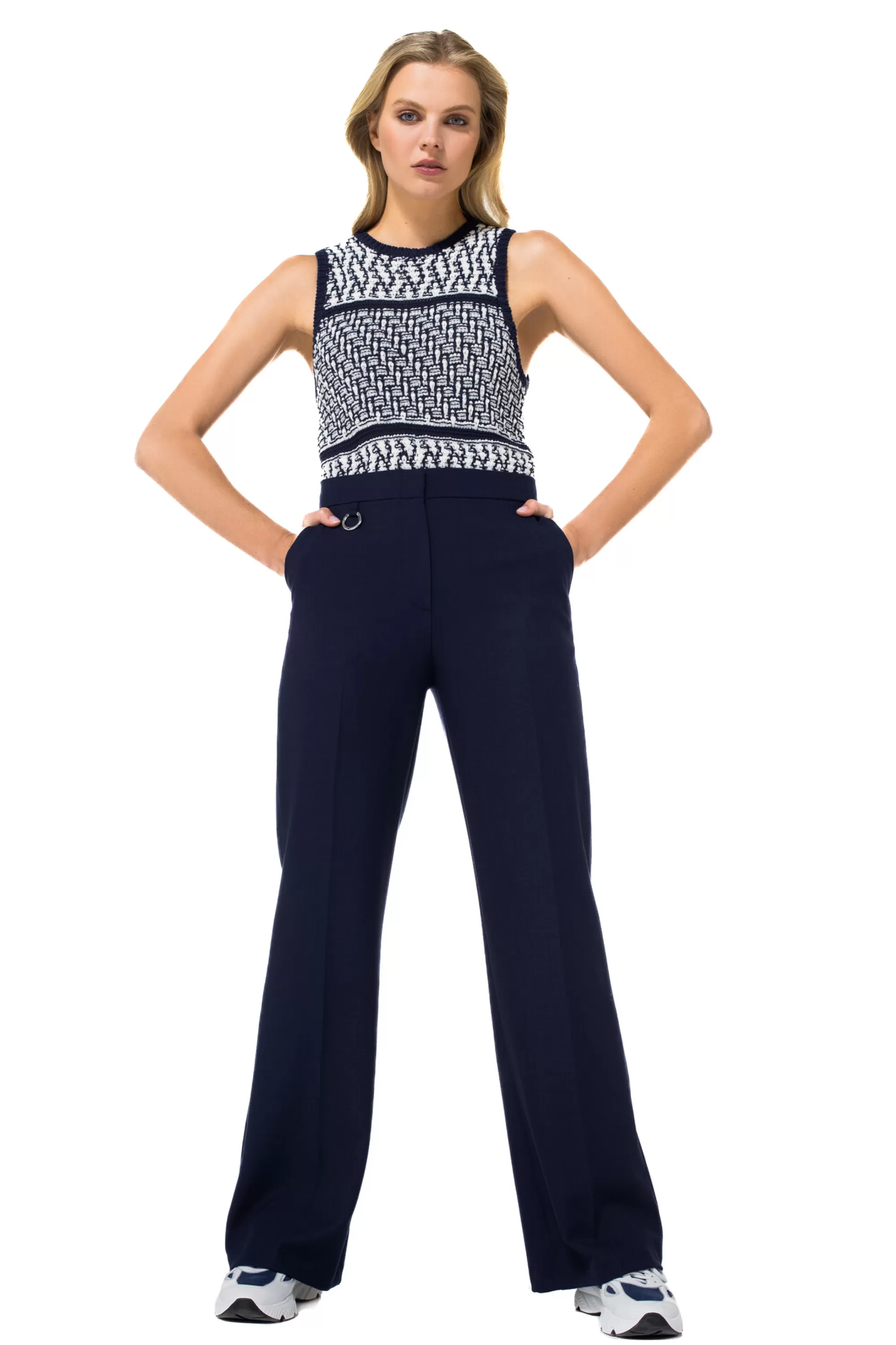 Caroline Biss Broeken*1523-21 / Comfortabele Citylook Broek, Recht Been, Normal Waist