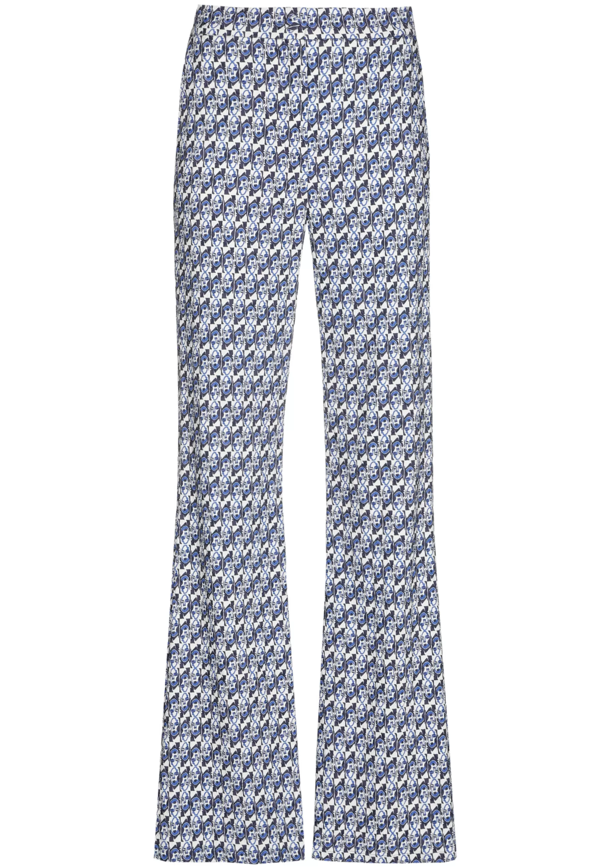 Caroline Biss Broeken*1550-29 / Comfortabele Broek, Bootcut, Normal Waist, Pop-Art Print