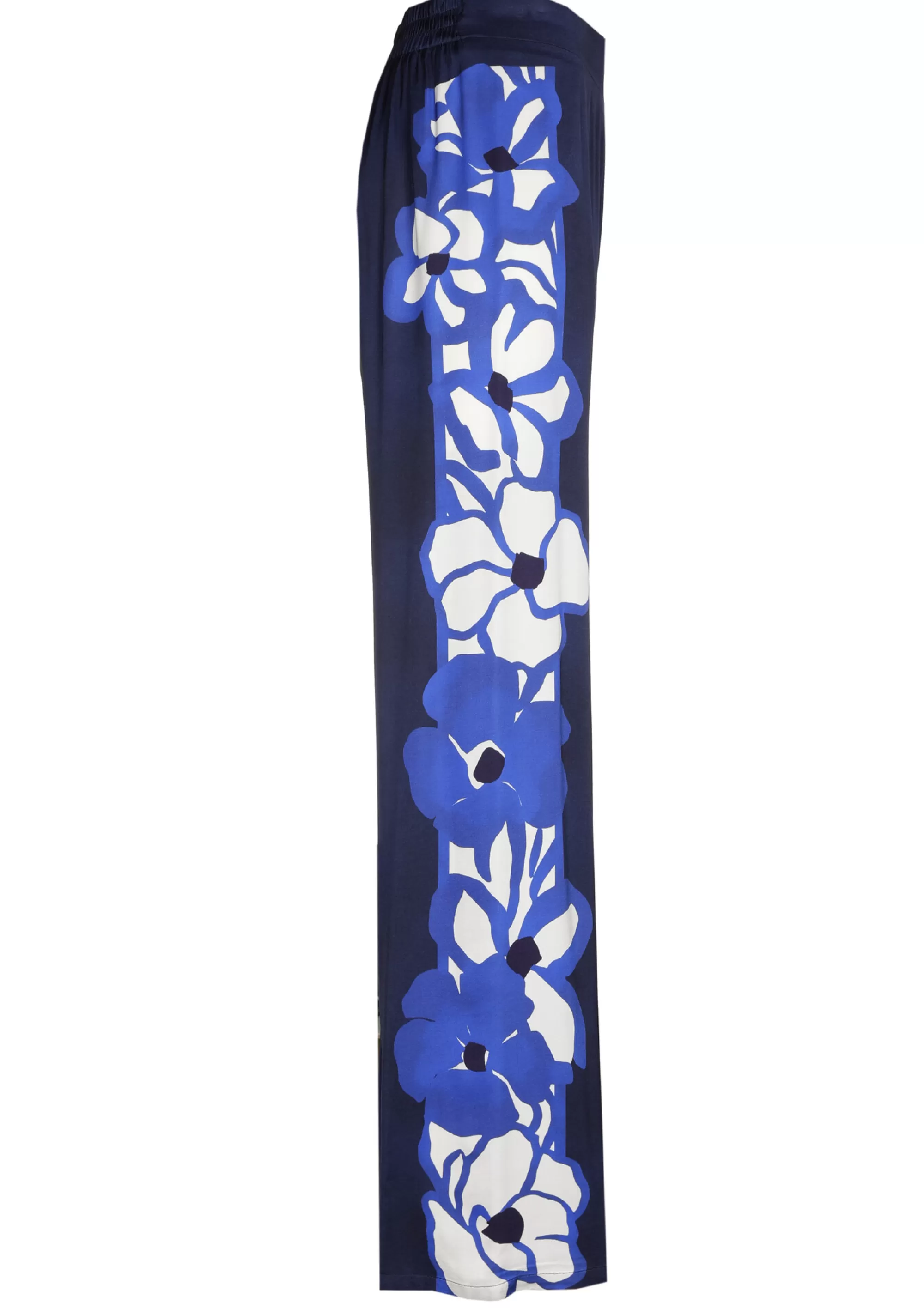Caroline Biss Broeken*1552-29 / Soepelvallende Shiny Broek, Recht Been, Normal Waist