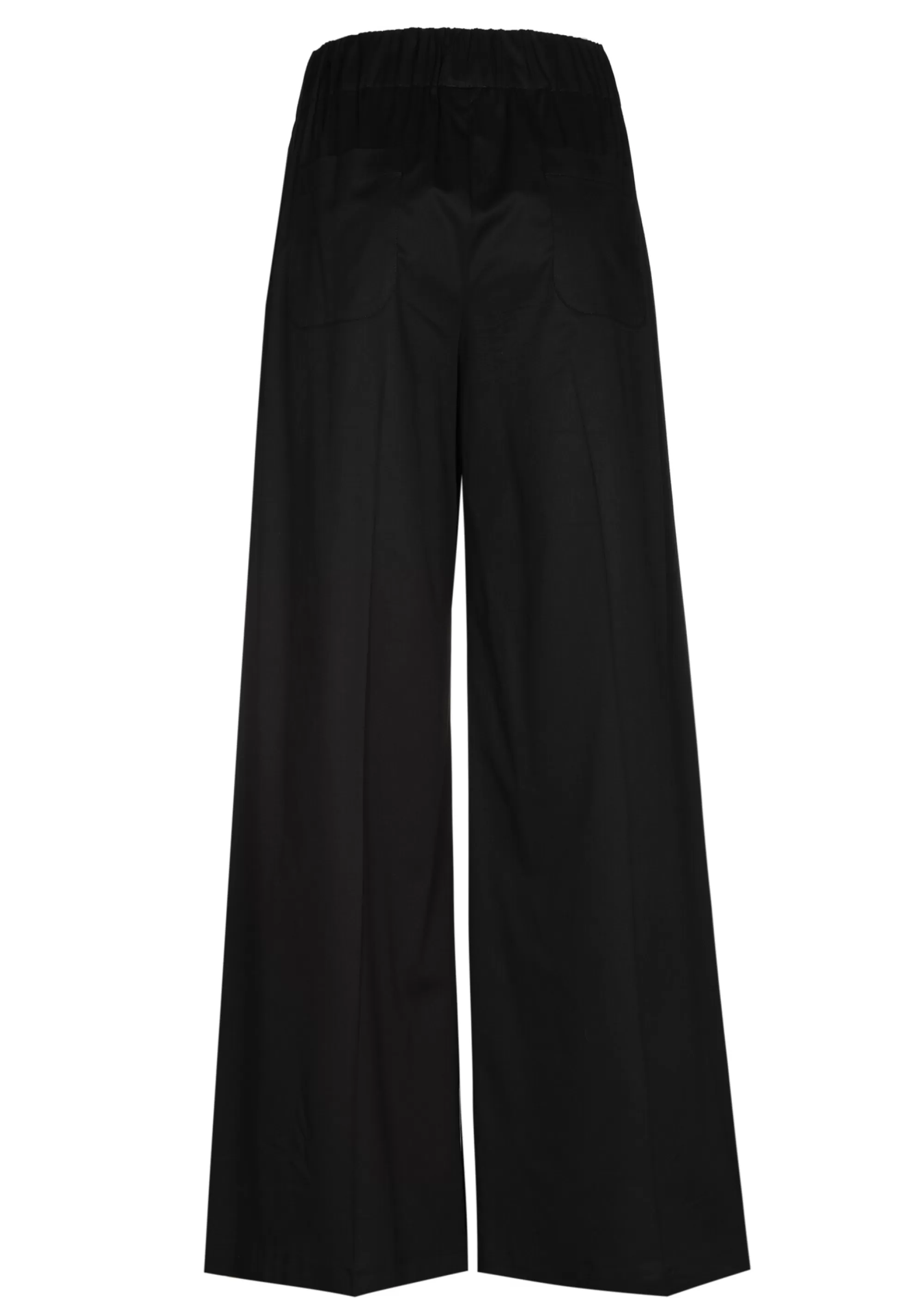 Caroline Biss Broeken*1569-10 / Comfortabele Wijde Broek In Katoen, Normal Waist