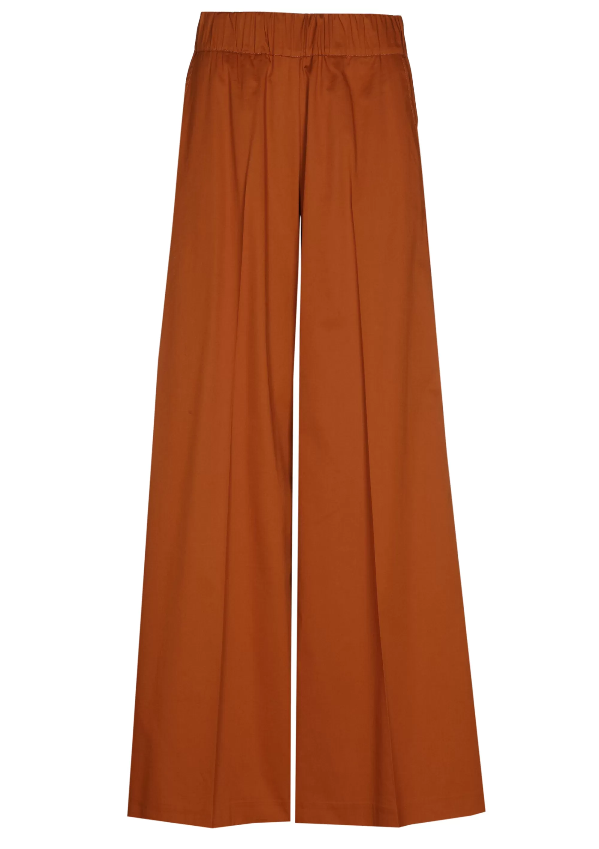 Caroline Biss Broeken*1569-35 / Comfortabele Wijde Broek In Katoen, Normal Waist