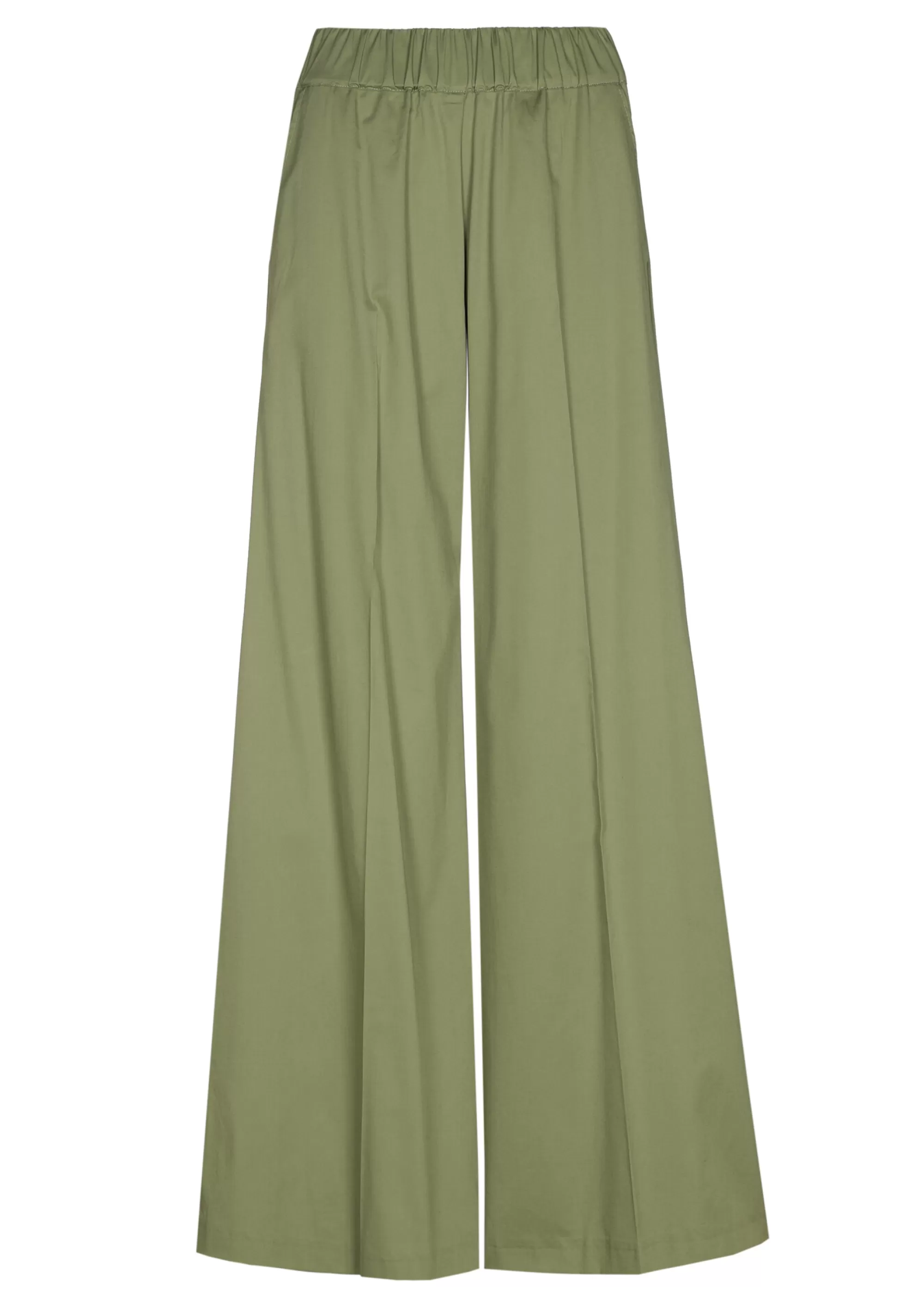 Caroline Biss Broeken*1569-60 / Comfortabele Wijde Broek In Katoen, Normal Waist