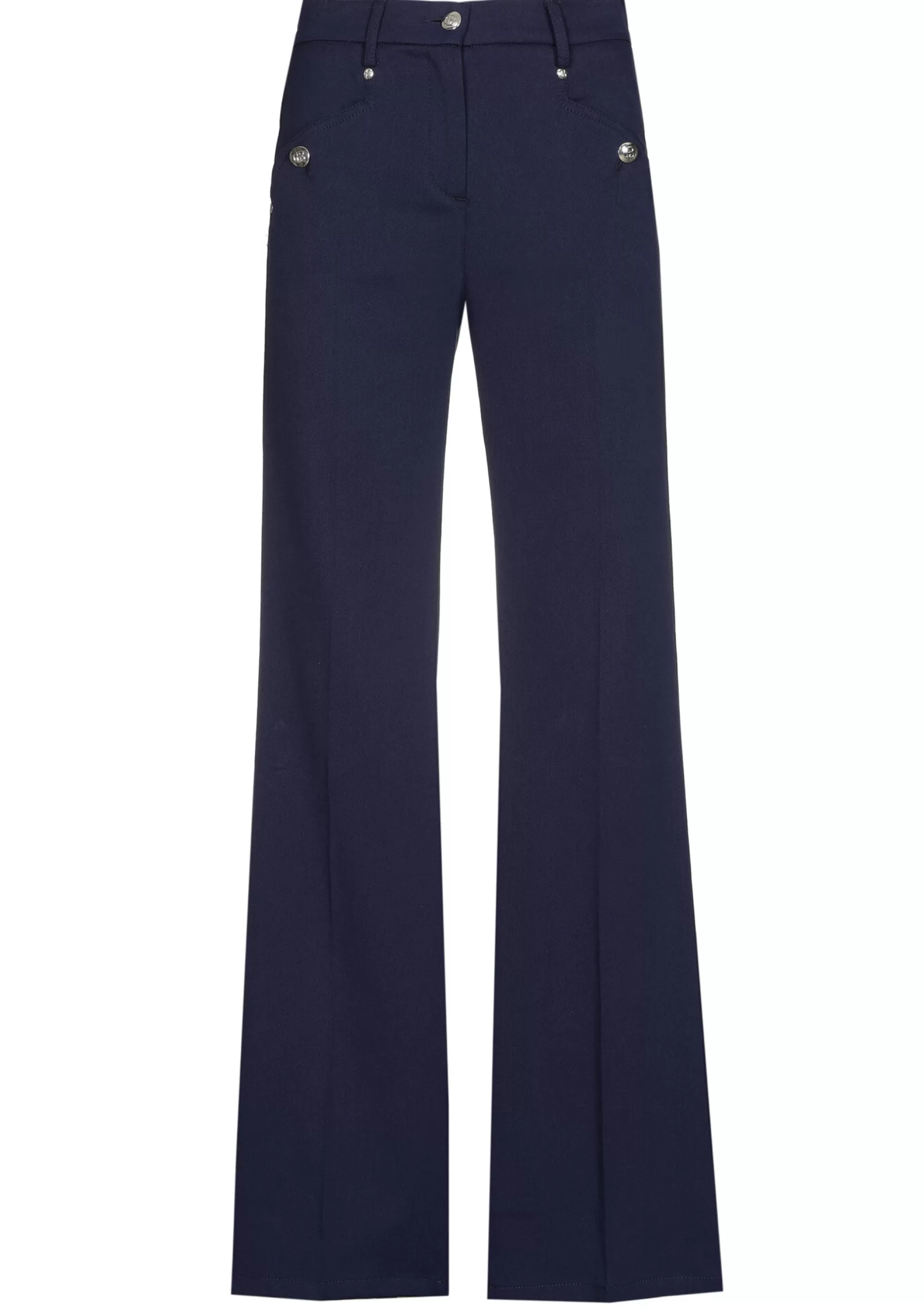 Caroline Biss Broeken*1578-21 / Comfortabele Citylook Broek, Bootcut, Normal Waist