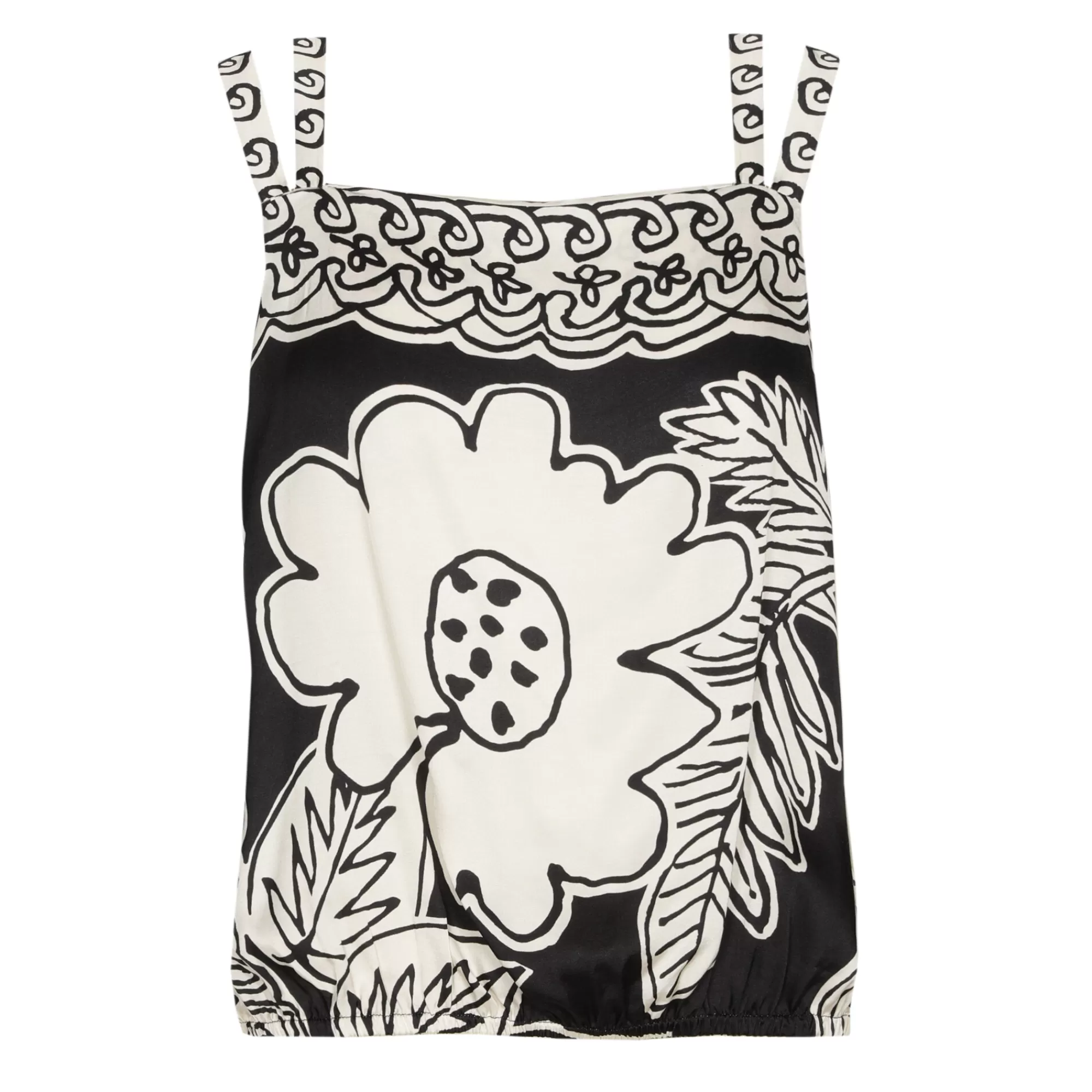 Caroline Biss Tops*1661-19 / Soepelvallende Korte Top