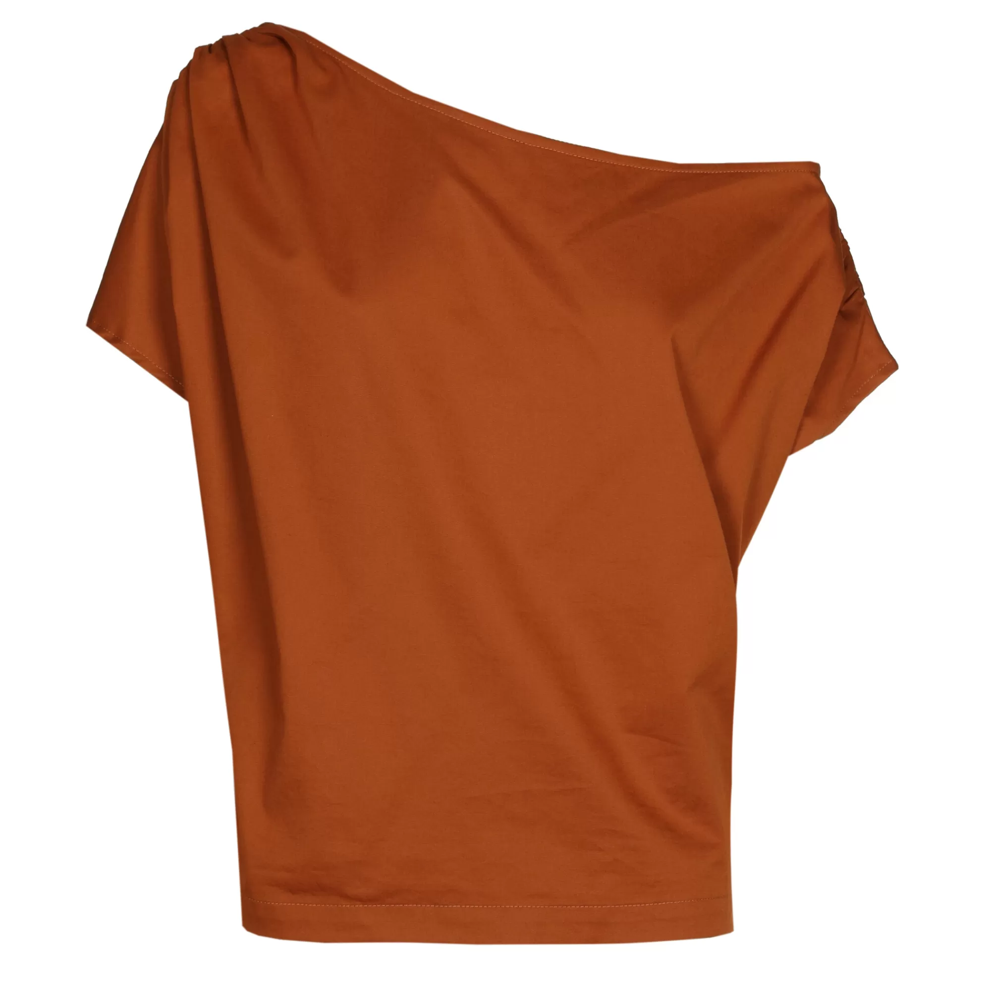 Caroline Biss Tops*1668-35 / Asymmetrische Comfortabele Top In Katoen