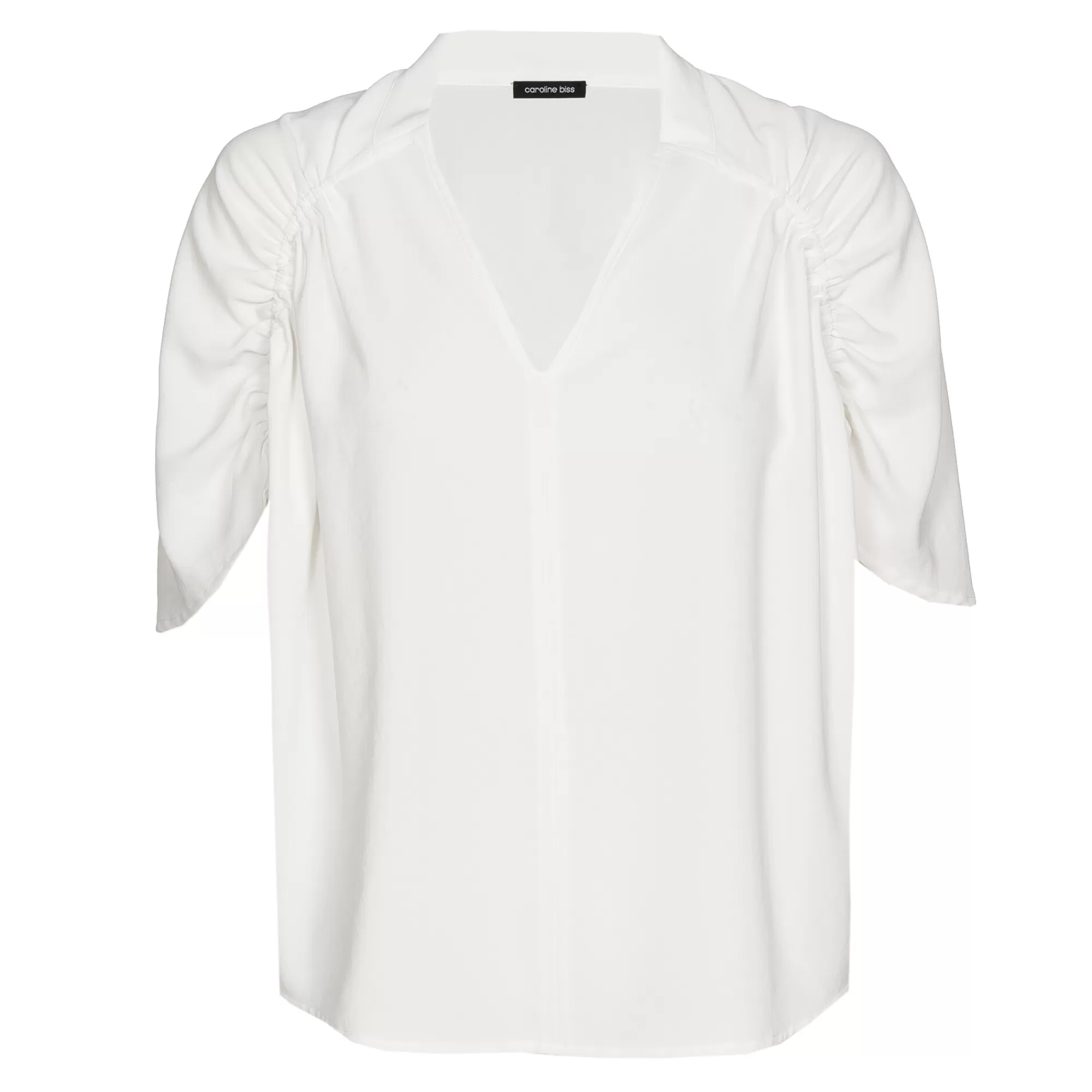 Caroline Biss Tops*1691-91 / Soepelvallende Rechte Bloes Met Mouweffect