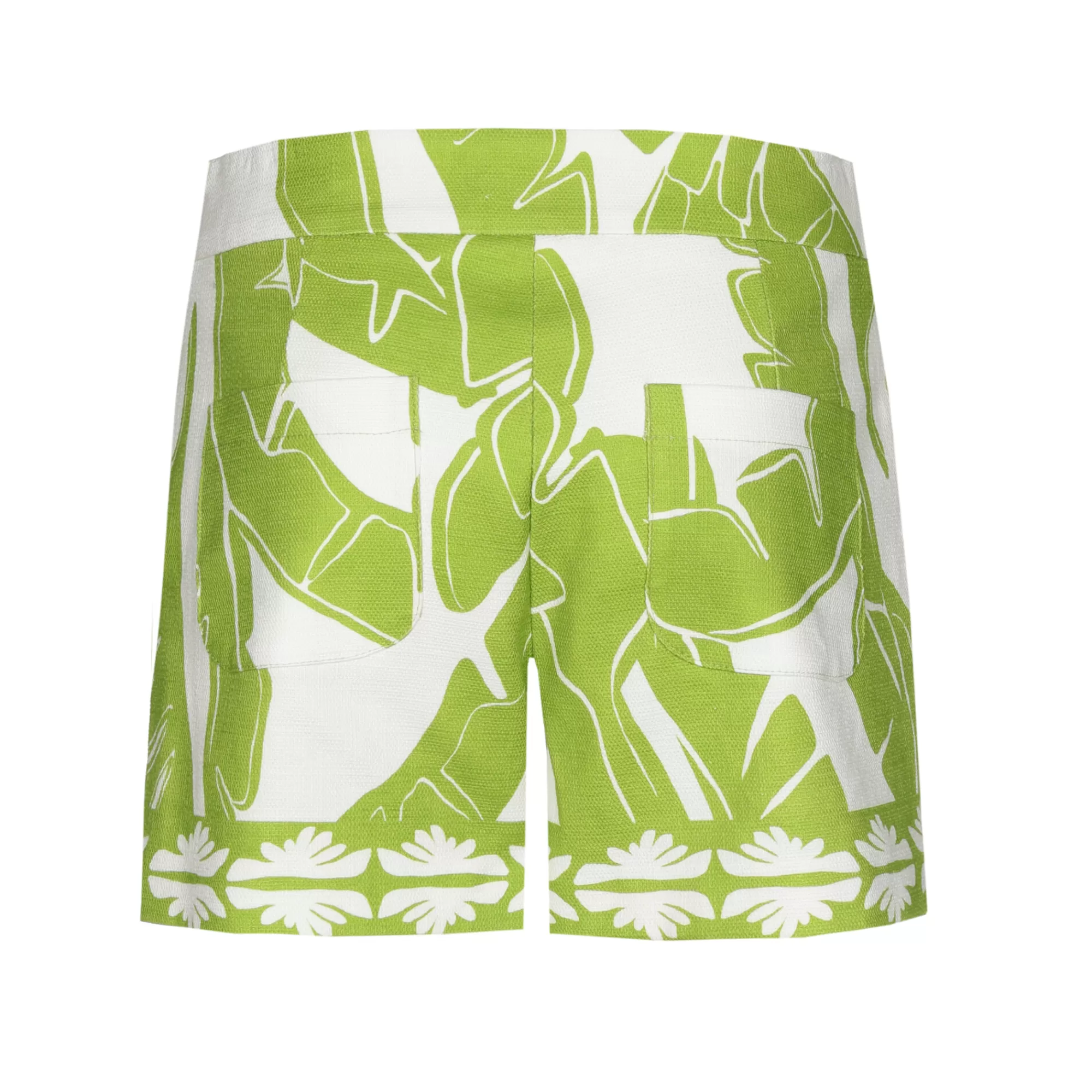 Caroline Biss Broeken*3555-79 / Comfortabele Short In Pique Katoen, Normal Waist