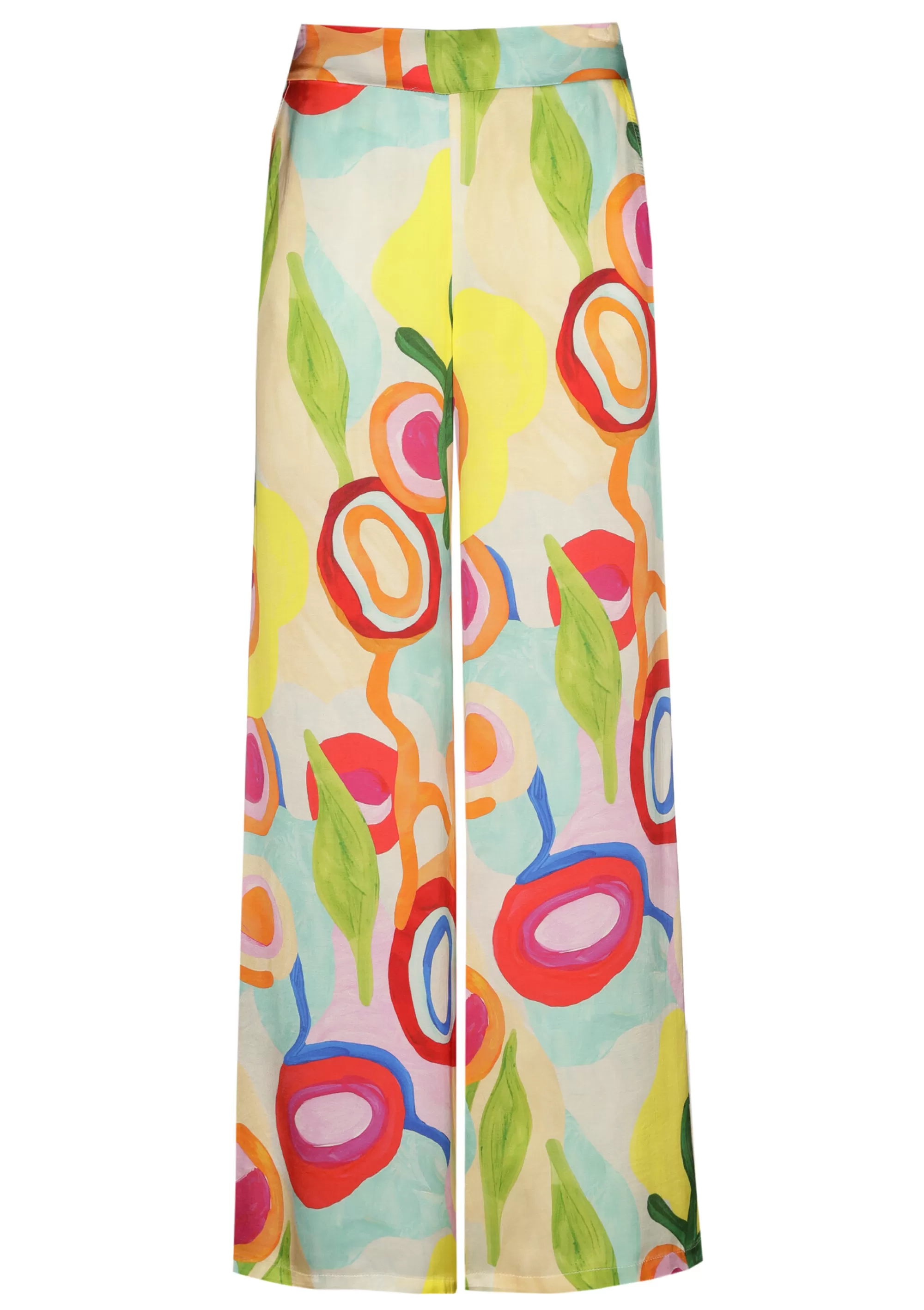 Caroline Biss Broeken*3566-79 / Frivole Soepelvallende Rechte Broek, Normal Waist