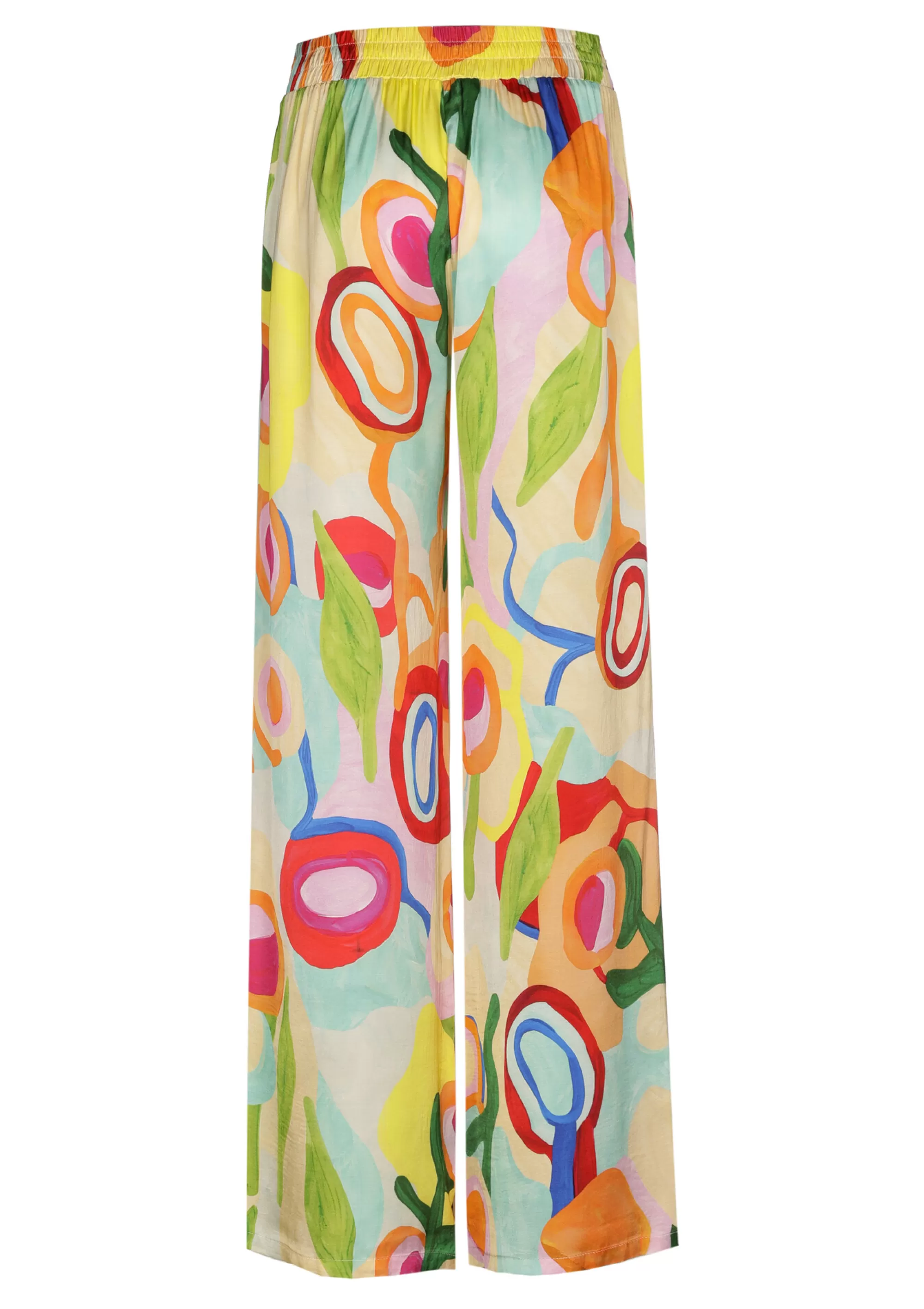 Caroline Biss Broeken*3566-79 / Frivole Soepelvallende Rechte Broek, Normal Waist