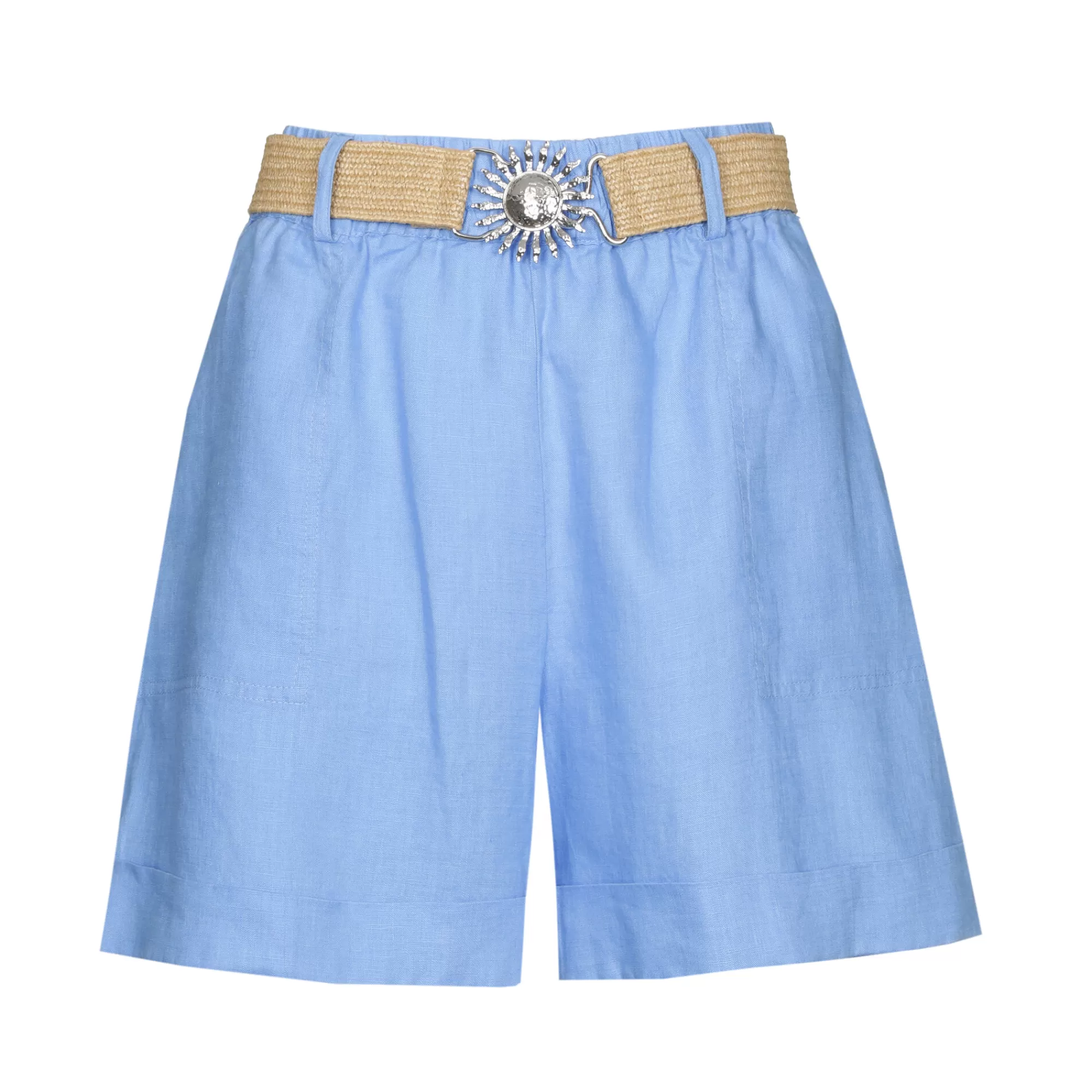Caroline Biss Broeken*3568-24 / Linnen Short, Normal Waist
