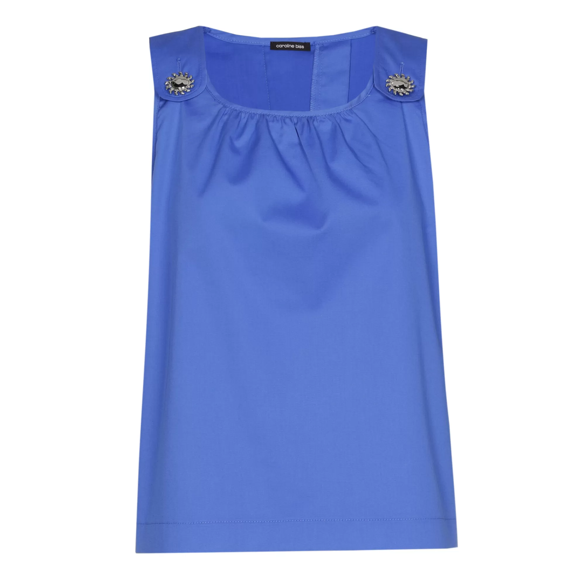 Caroline Biss Tops*3673-26 / Comfortabele Top Met Rugeffect