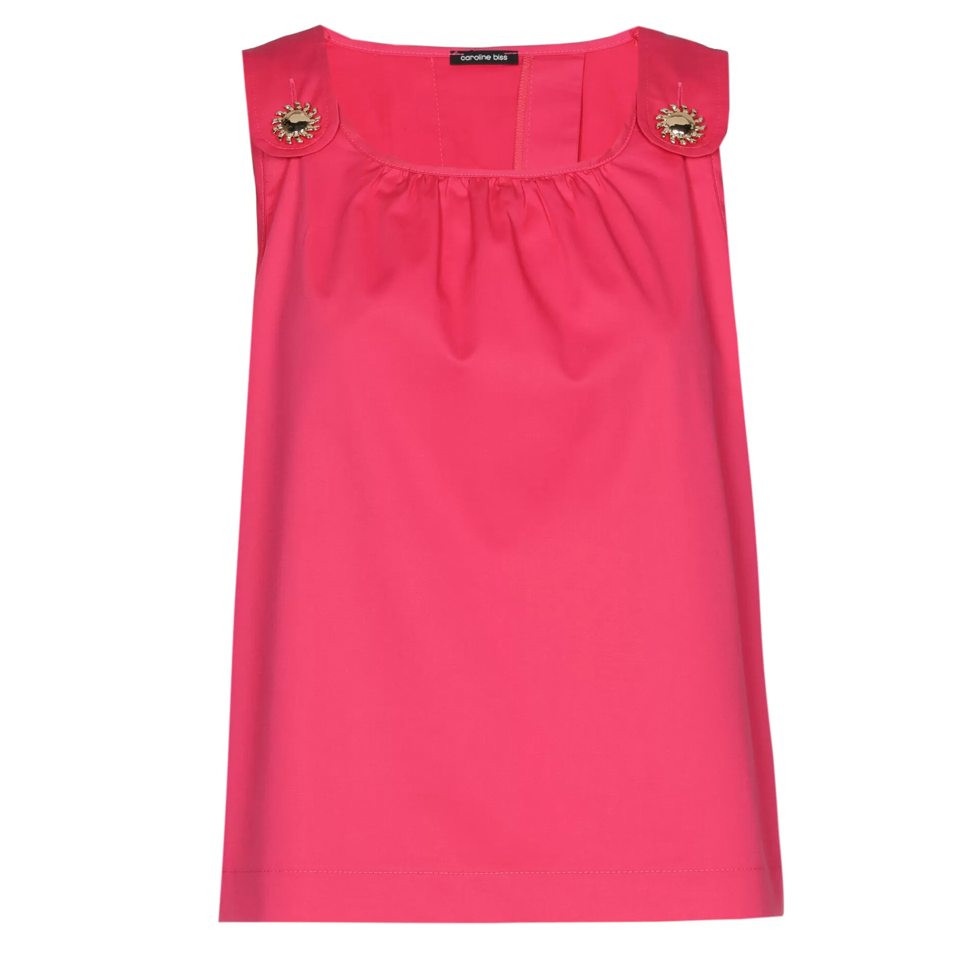 Caroline Biss Tops*3673-74 / Comfortabele Top Met Rugeffect