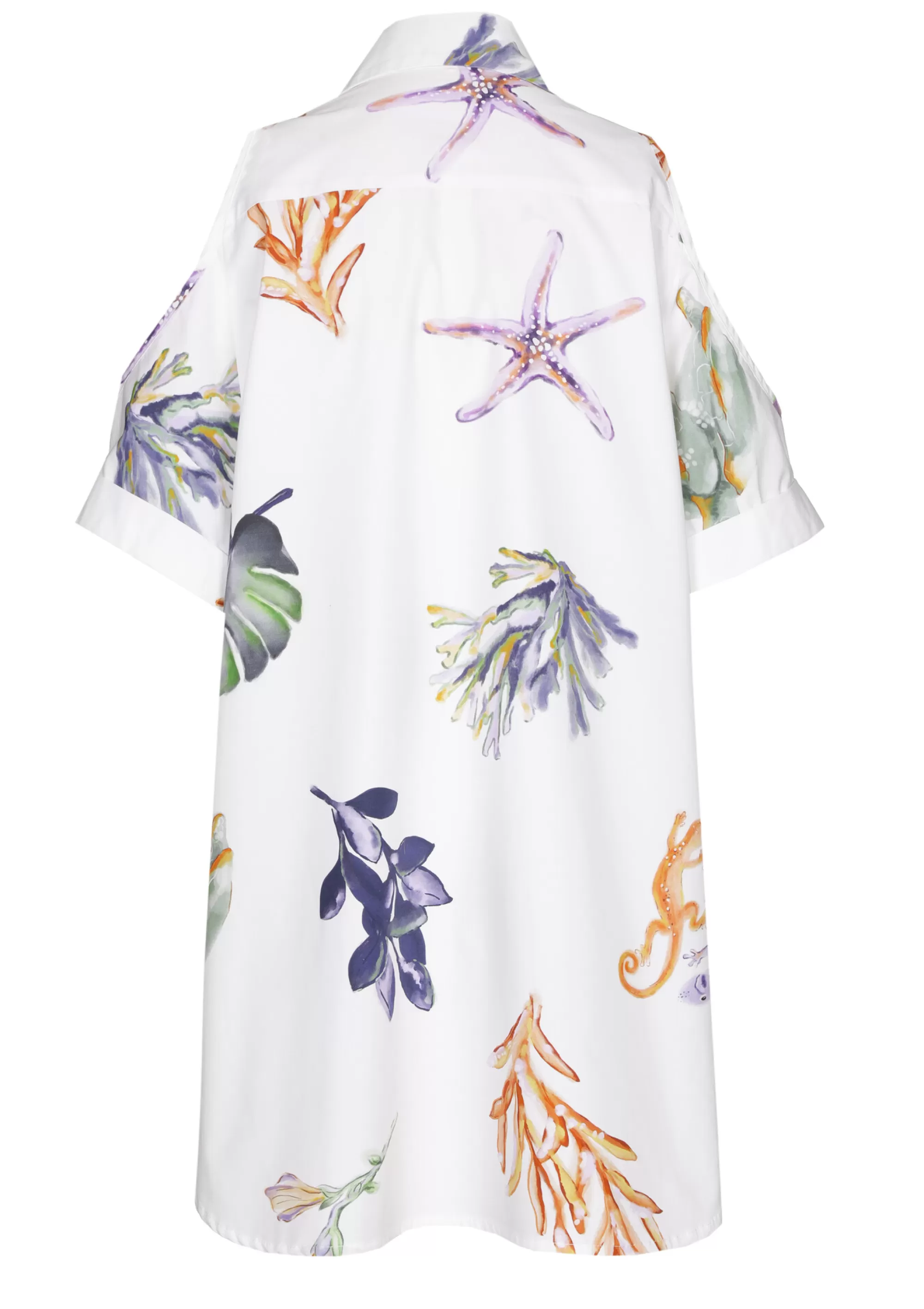 Caroline Biss Tops*3682-69 / Lange Chemise Met Schoudereffect